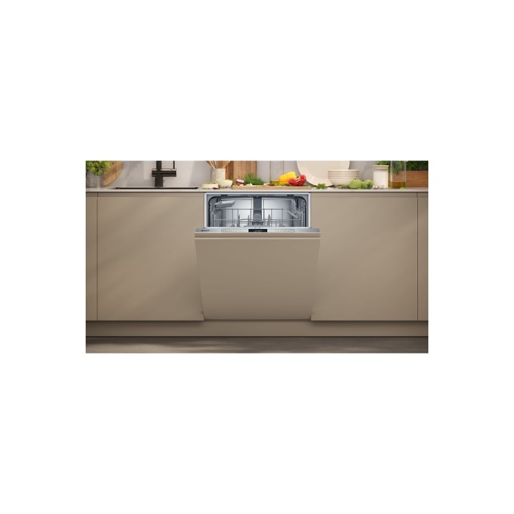 Neff N50 Integrated Dishwasher - Smart Wi-Fi, D-Rated, Silver control panel