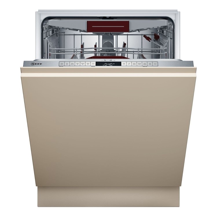 Neff N 70 Integrated Dishwasher - Smart Wi-Fi, B-Rated, Silver control panel
