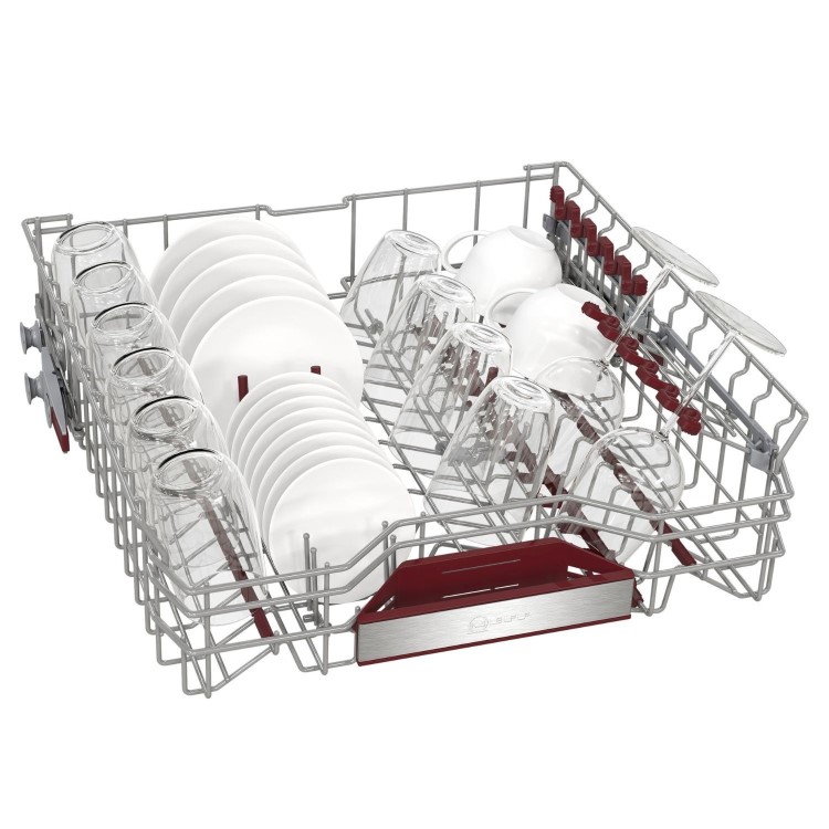 Neff N 70 Integrated Dishwasher - Smart Wi-Fi, B-Rated, Silver control panel