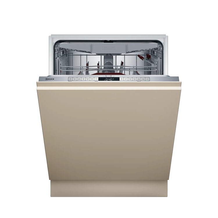 Neff N50 Integrated Dishwasher - Smart Wi-Fi, D-Rated, Silver control panel