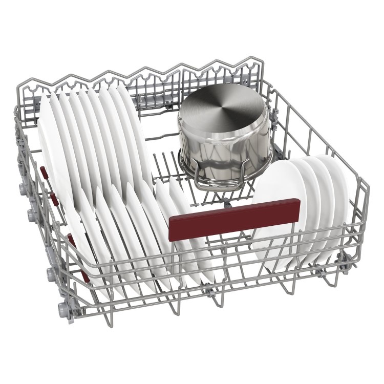 Neff N 50 Integrated Dishwasher - Smart Wi-Fi, D-Rated, Silver control panel