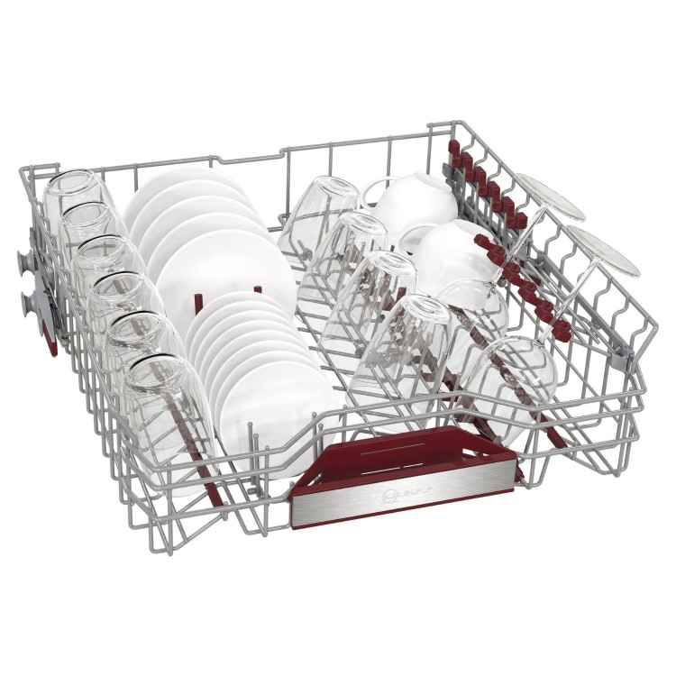Neff N 50 Integrated Dishwasher - Smart, C-rated, Silver control panel