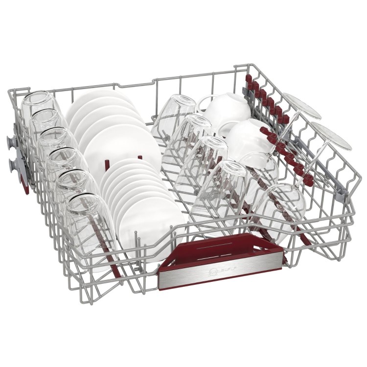 Neff N 70 Integrated Dishwasher - Smart, B-rated, Silver control panel