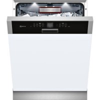 Neff S416T80S0G 14 Place Semi Integrated Dishwasher - Black Control Panel