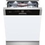 Neff S416T80S0G 14 Place Semi Integrated Dishwasher - Black Control Panel