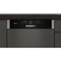 Neff S416T80S0G 14 Place Semi Integrated Dishwasher - Black Control Panel