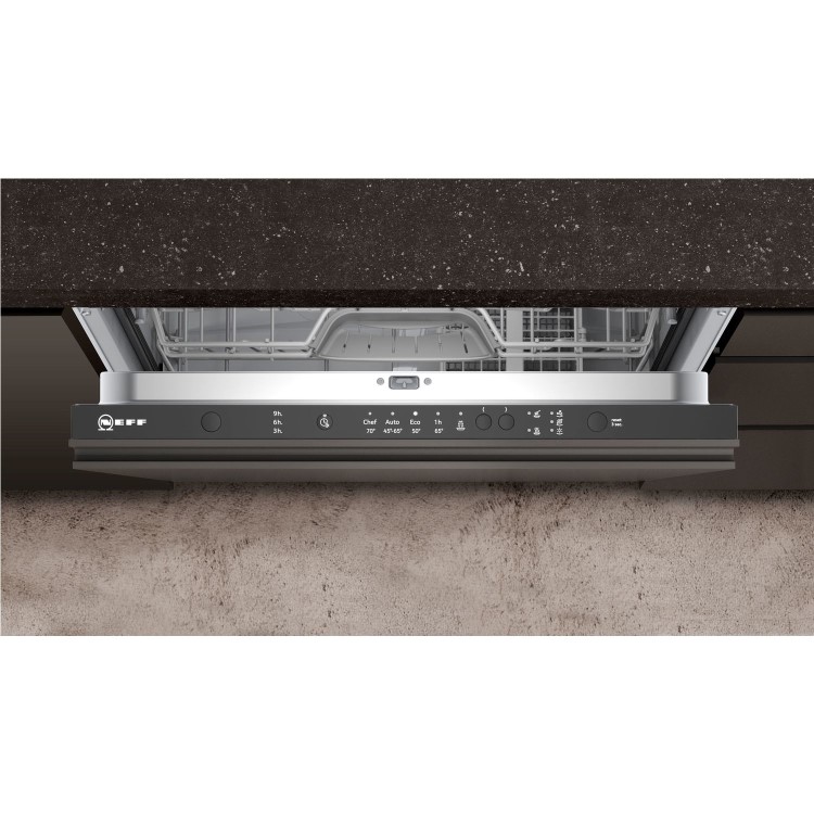 Neff N30 Integrated Dishwasher - Black Control Panel