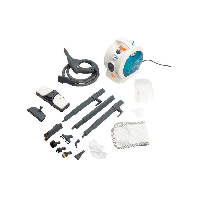 Vax S5 Kitchen and Bathroom Master Compact Steam Cleaner - White & Blue