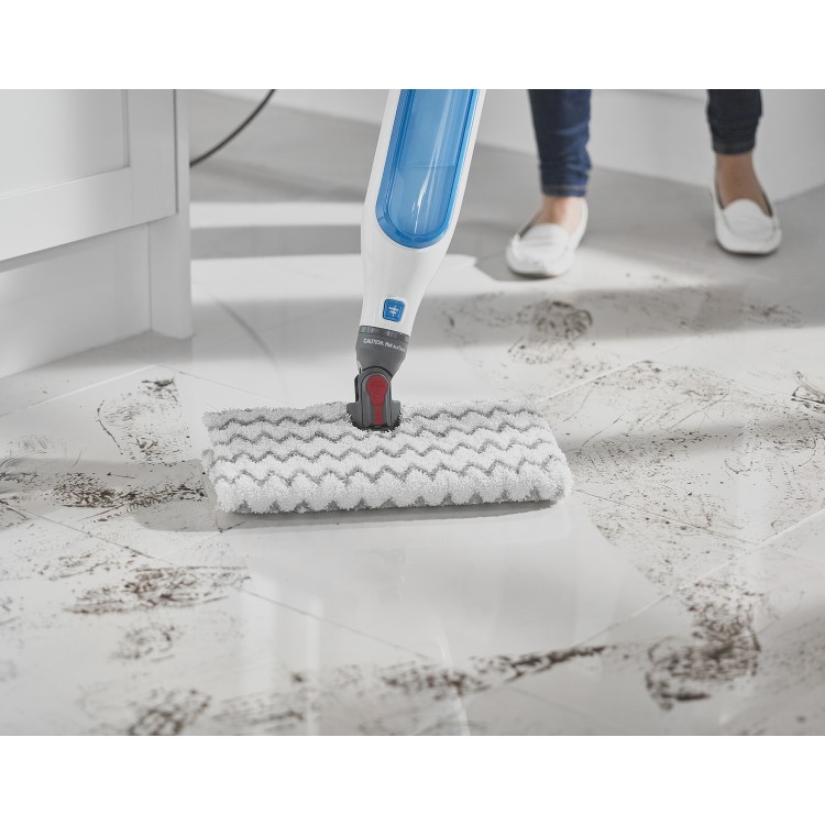 Shark Klik n' Flip Manual Steam Mop - White & Blue