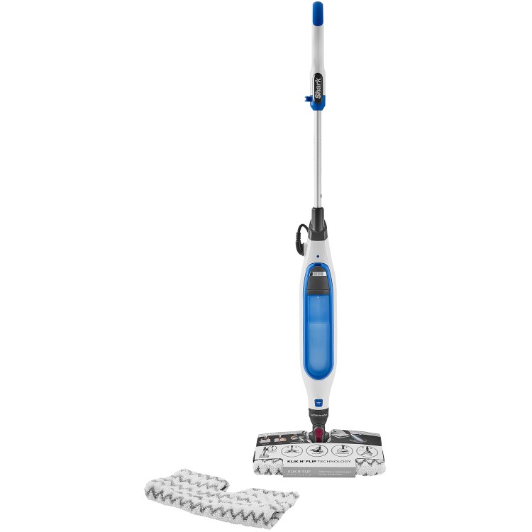 Shark Klik n' Flip Manual Steam Mop - White & Blue