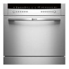 Neff S66M64M1EU 8 Place Semi Integrated Compact Dishwasher - Stainless Steel Door