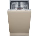 S875HKX21G Neff N50 Integrated Slimline Dishwasher - Smart Wi-Fi, Silver control panel