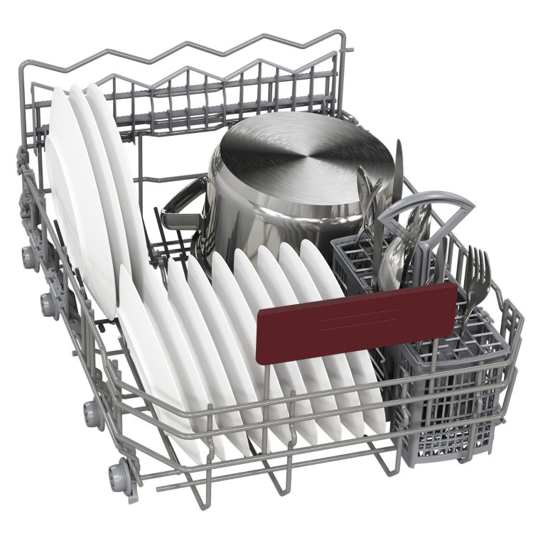 Neff N 50 Integrated Dishwasher - Smart, D-rated, Silver control panel