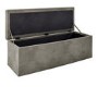 Brown Velvet Ottoman Storage Blanket Box - Safina