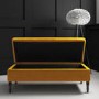 Safina Storage Bench in Mustard Yellow