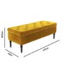 Safina Storage Bench in Mustard Yellow