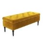 Safina Storage Bench in Mustard Yellow