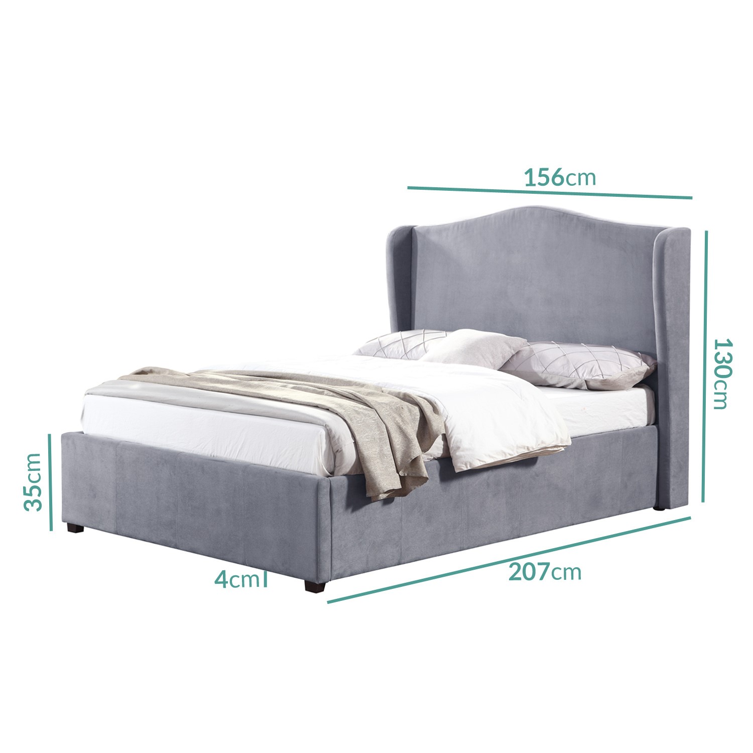 Safina wingback top bed