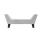 Light Grey Velvet End-of-Bed Bench - Safina