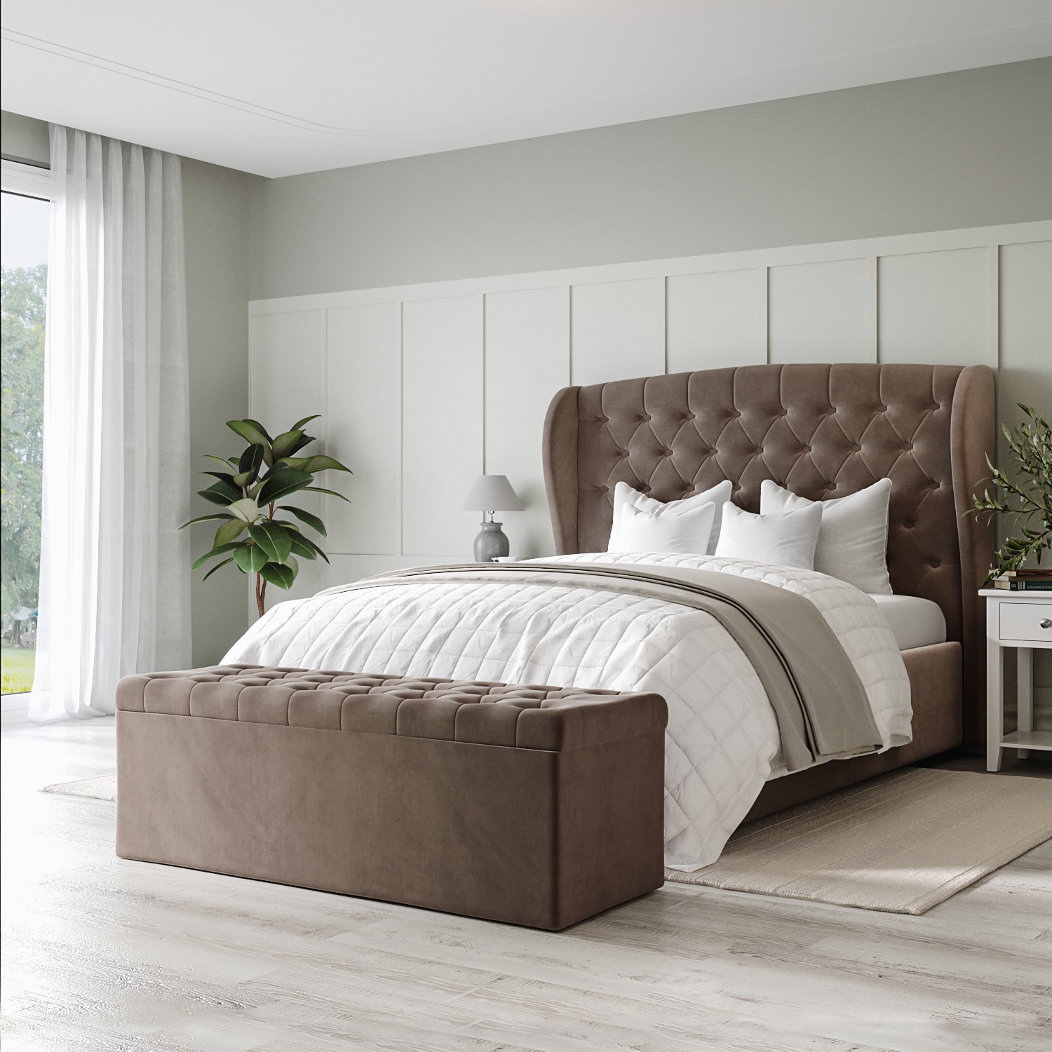 Winged blanket box sale