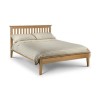 Solid Oak Double Bed Frame - Salerno - Julian Bowen