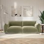 Sage Green Velvet 3 Seater Sofa - Santo