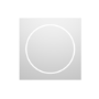 Square Backlit Heated Bathroom Mirror with Lights 1000mm - Saturn