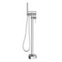 ONLY OPENED - Chrome Freestanding Bath Shower Mixer with Shelf - Savannah