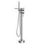 ONLY OPENED - Chrome Freestanding Bath Shower Mixer with Shelf - Savannah