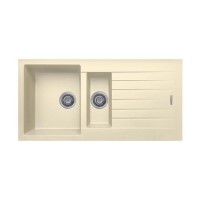 Single Bowl Inset Cream Granite Kitchen Sink 1000mm - Essence