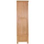 Rustic Saxon Oak 3 Door 2 Drawer Wardrobe
