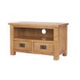 Rustic Saxon Small TV Unit in Solid Oak - TV's up to 31"