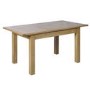 Solid Oak Extendable Dining Table - Seats 6 - Rustic Saxon