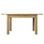 Solid Oak Extendable Dining Table - Seats 6 - Rustic Saxon