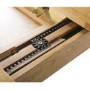 Solid Oak Extendable Dining Table - Seats 6 - Rustic Saxon