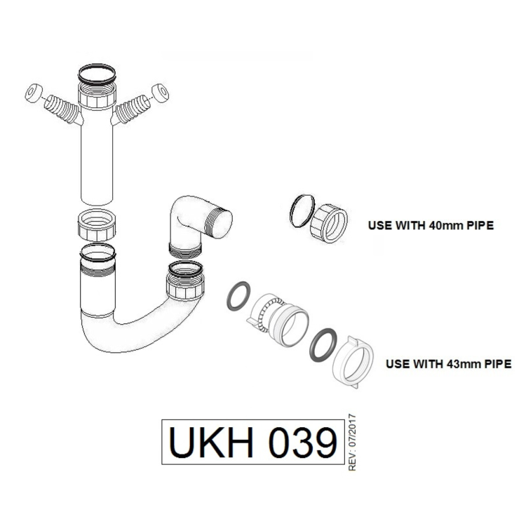 Single Bowl Plumbing Kit- Essence
