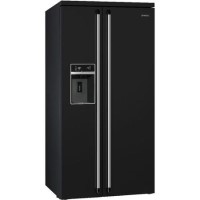 Smeg SBS963N 91cm Victoria Black Freestanding Side by Side Fridge Freezer