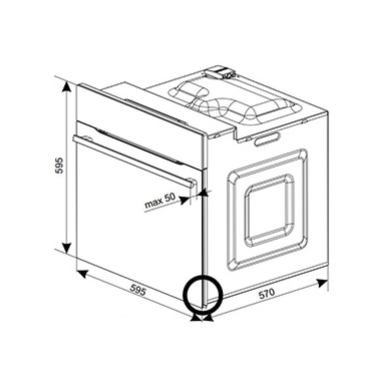 CDA SC030BL Electric Single Oven - Black