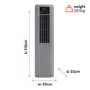 Refurbished electriQ SupremeCool 10000 BTU Quiet Smart Portable Air Conditioner with Heat Pump