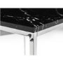 Black Marble & Silver Side Table - Julian Bowen Scala