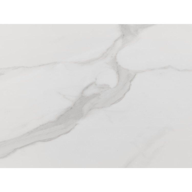 White Marble Dining Table with 4 Grey Dining Chairs - Julian Bowen Scala