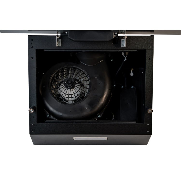 CDA 60cm Angled Chimney Cooker Hood - Black