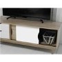LPD Scandi Oak and White TV Unit - TV's up to 55"