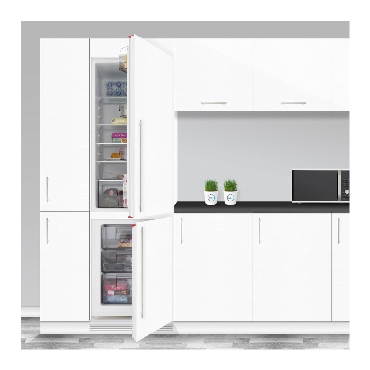AEG SCB61811LS 54cm Wide 60-40 Integrated Upright Fridge Freezer - White