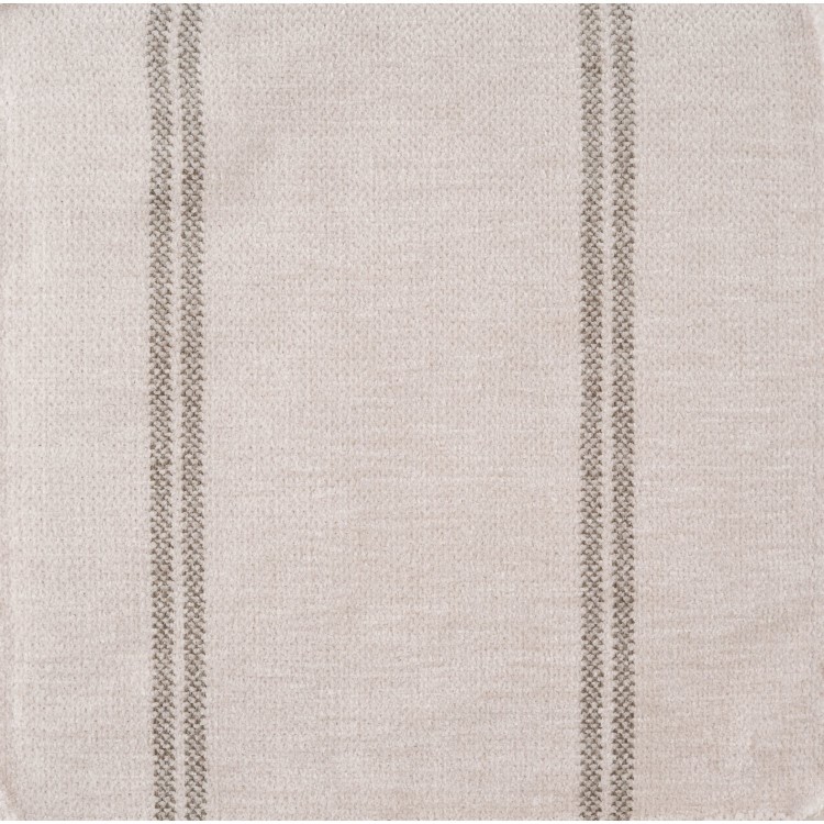 Grey Stripe Chenille Fibre Filled Sofa Scatter Cushion - 50 x 30cm - Payton