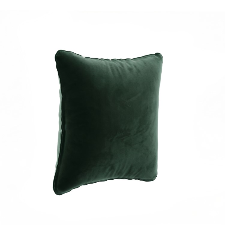 Dark Green Velvet Fibre Filled Sofa Scatter Cushion - 50 x 50cm - Payton