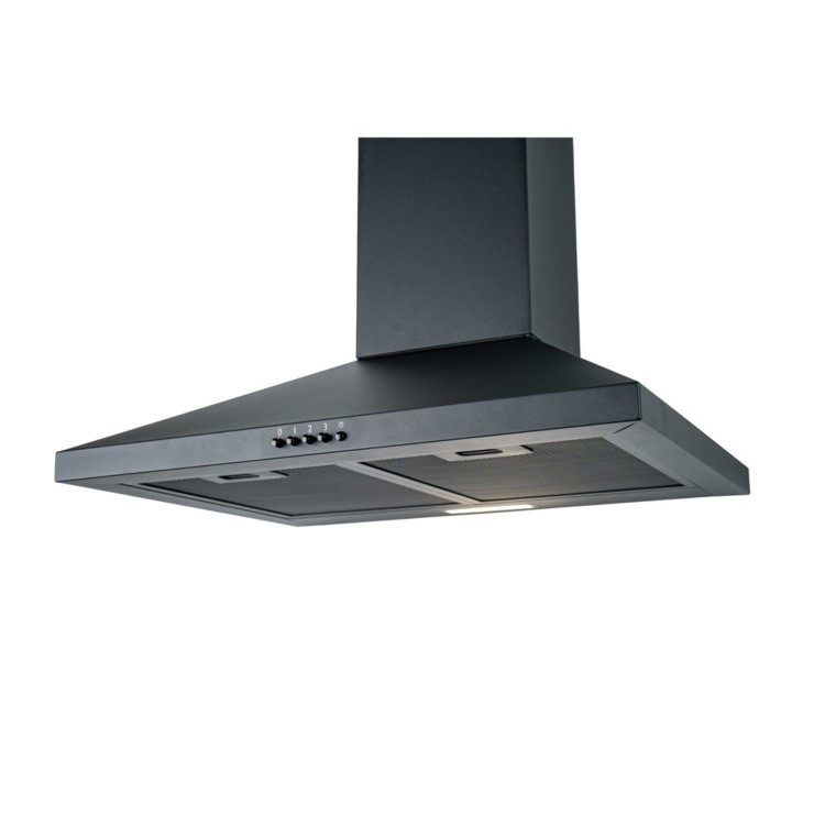 CDA 60cm Chimney Cooker Hood - Black