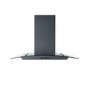 CDA 60cm Curved Glass Chimney Cooker Hood - Black