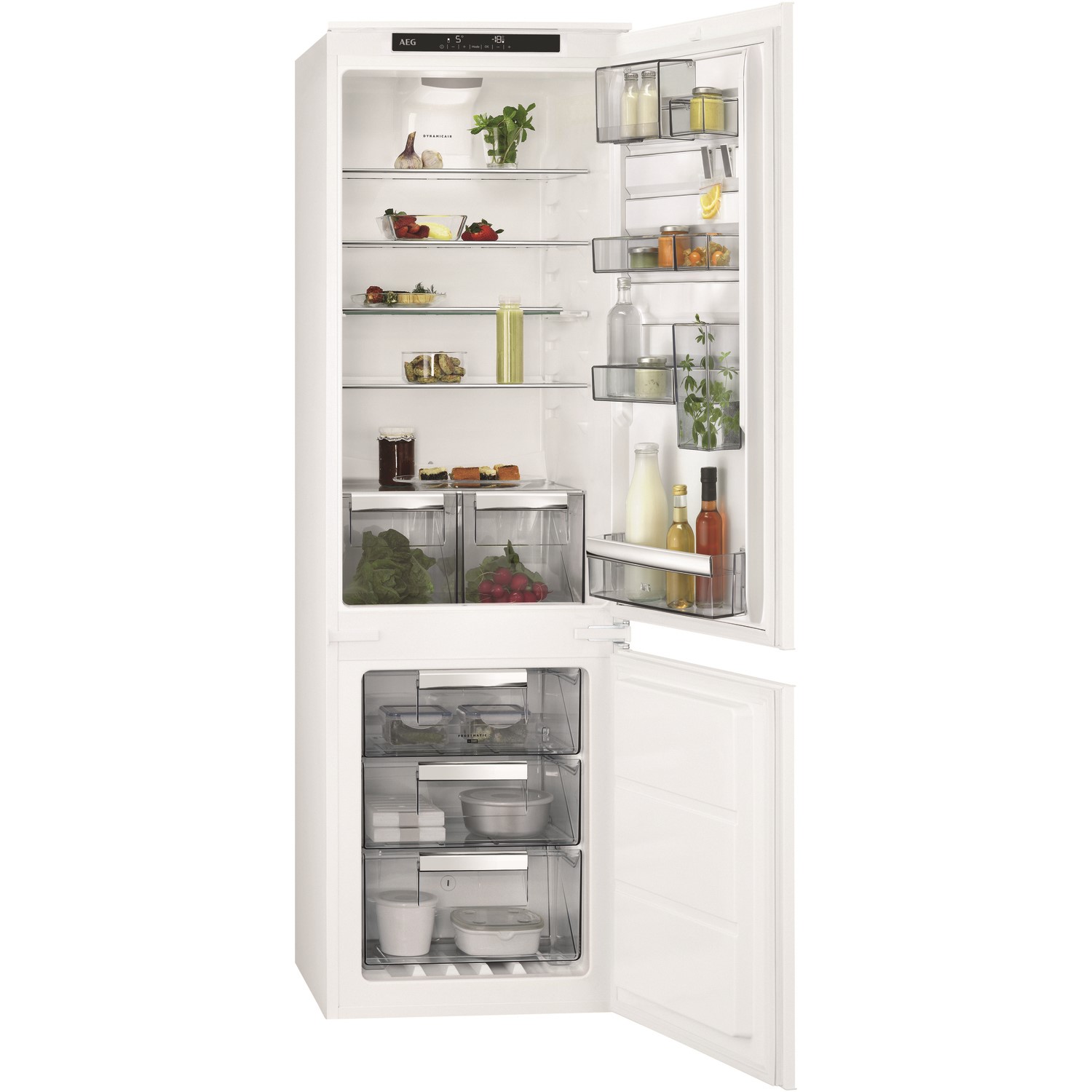 AEG SCE8182VTS 7030 Custom Flex No Frost Integrated Fridge Freezer