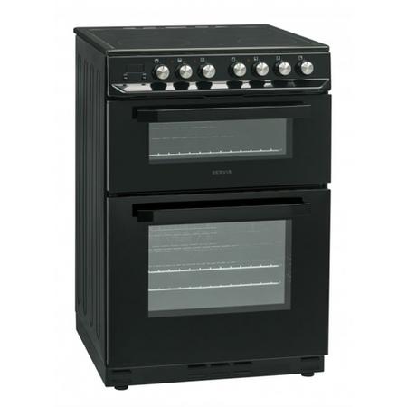 Servis SCF60K 60cm Double Oven Electric Cooker With Ceramic Hob - Black